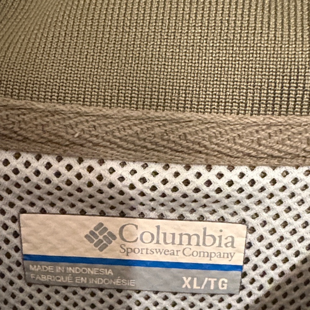 Columbia Men's Khaki Polo Shirt - Picture 2 of 2